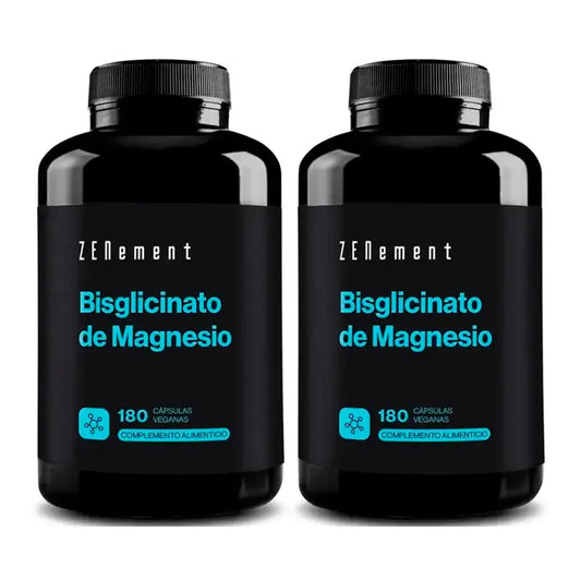 Zenement Magnesio bisglicinato, confezione da 2 x 180 capsule vegane