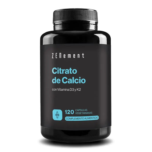 Zenement Calcio Citrato Vitamina D3 e K2, 120 capsule vegetali