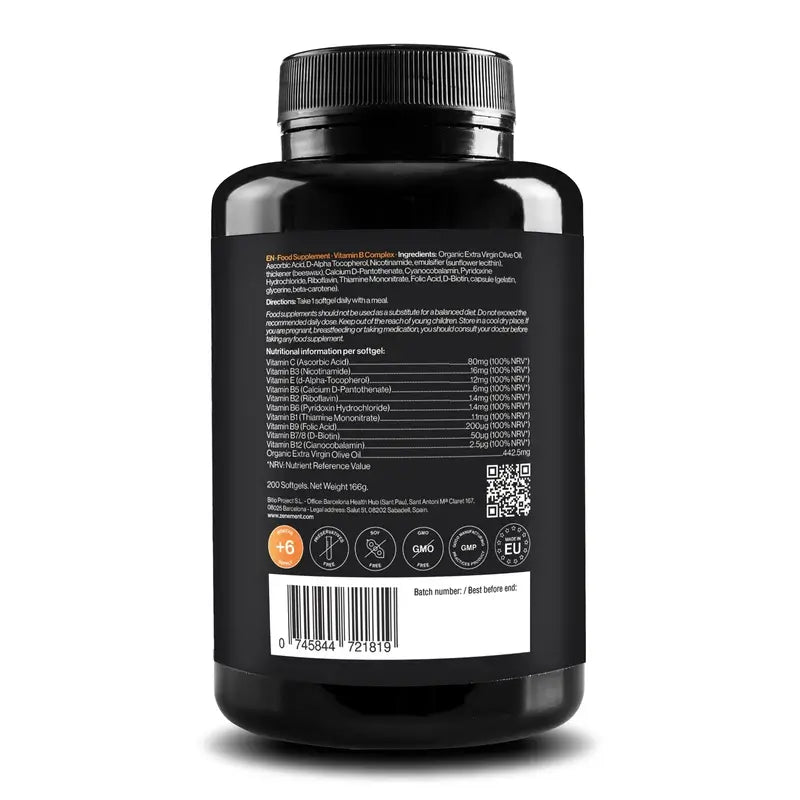 Complesso di vitamine B Zenement, 200 capsule morbide
