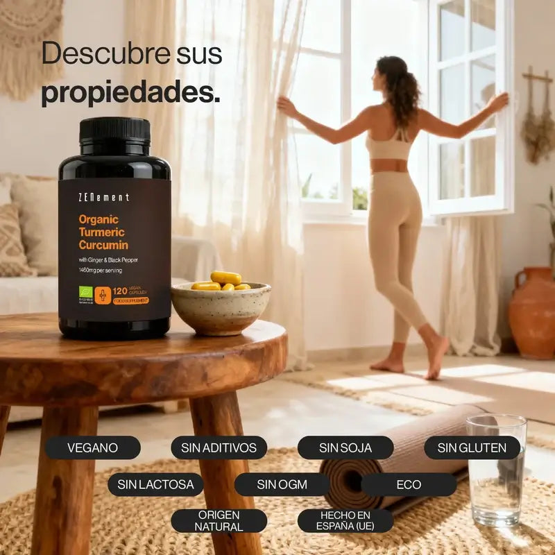 Zenement Curcuma biologica, 120 capsule vegane
