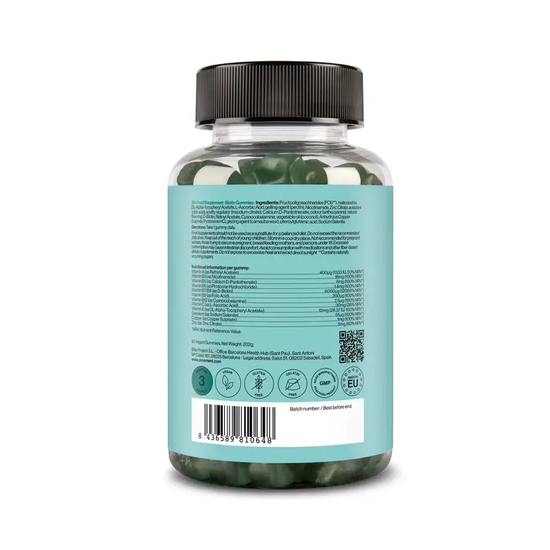 Zenement Biotin Gummies, 90 gummies vegane
