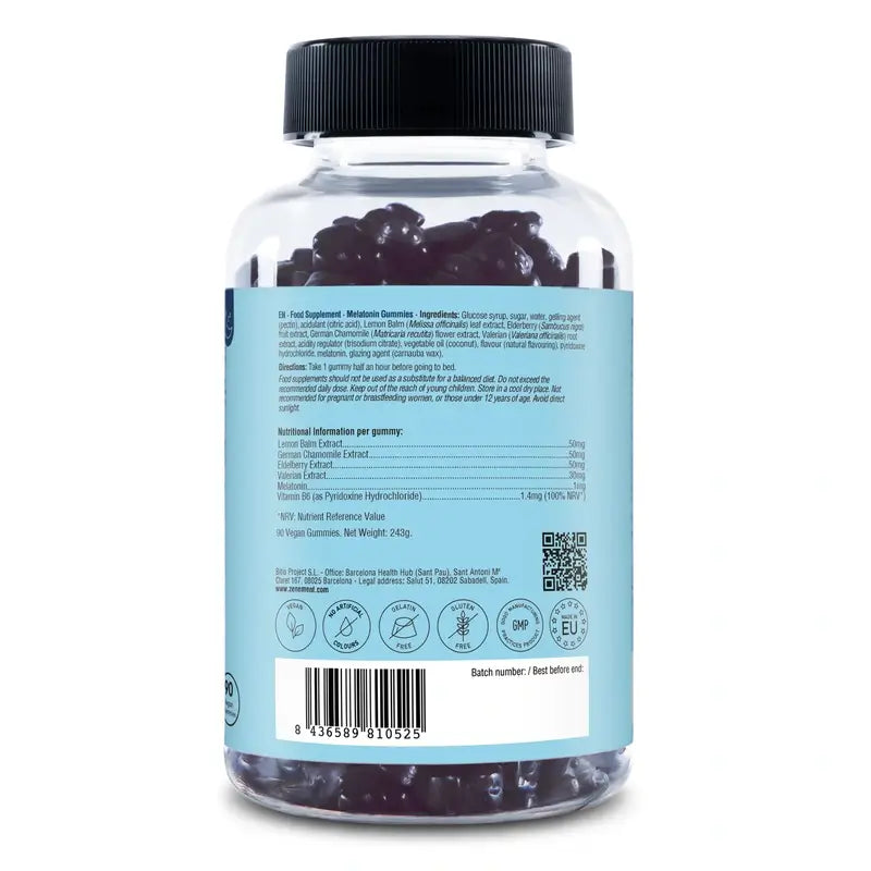 Zenement Gummies Melatonina, 90 gummies vegane