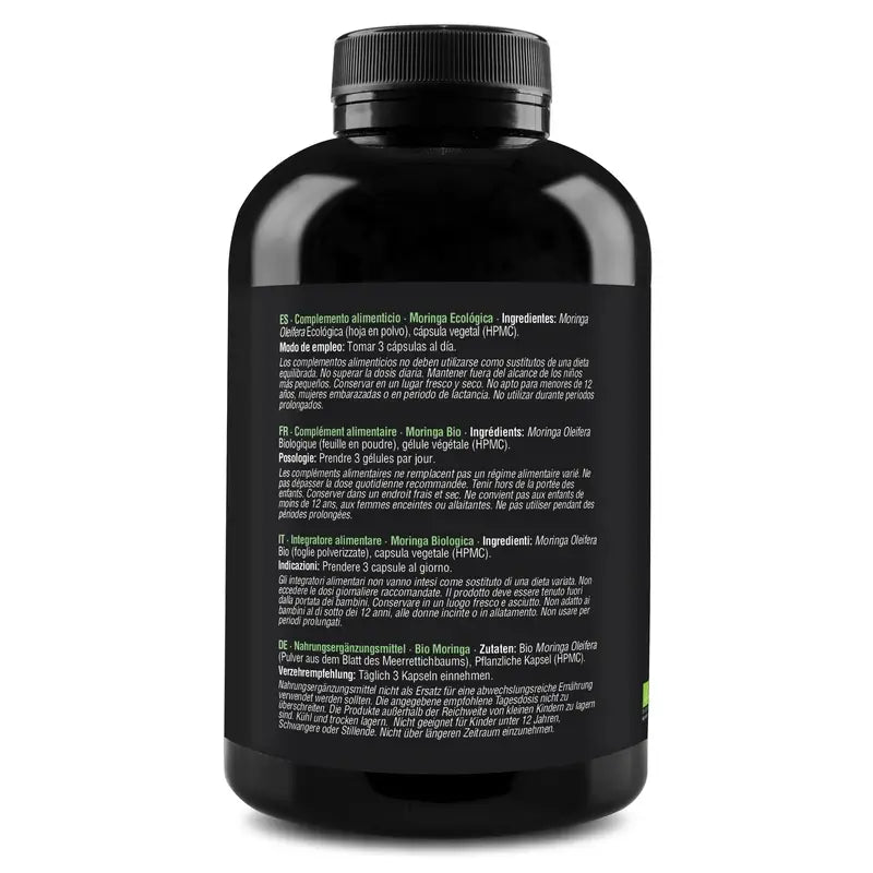 Zenement Moringa biologica, 260 capsule vegane