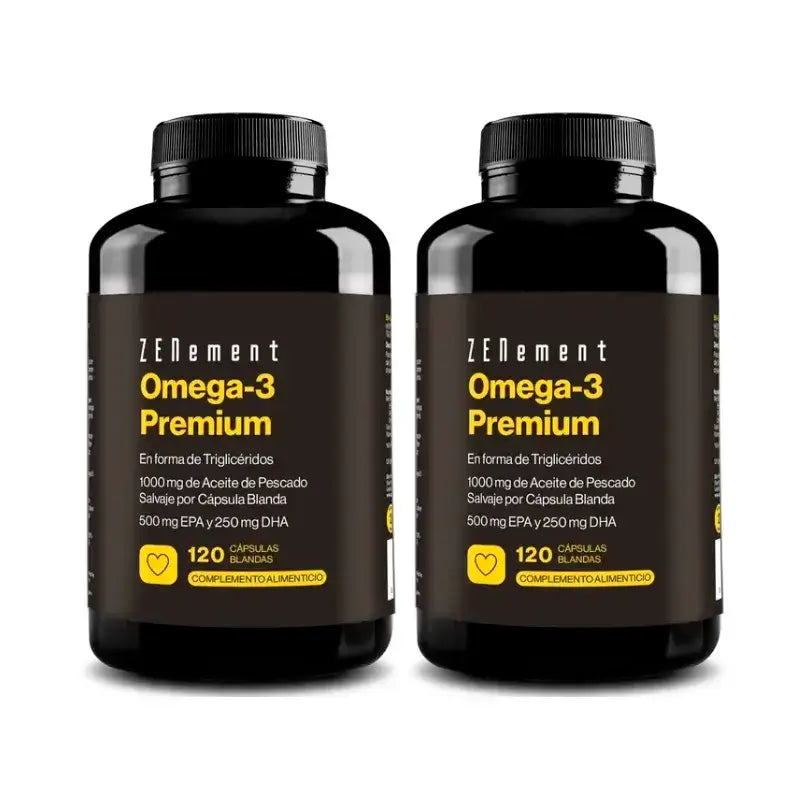 Zenement Omega-3 Premium, confezione da 2 x 120 softgel