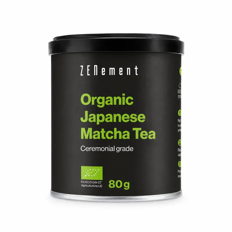 Tè giapponese Matcha organico di grado cerimoniale Zenement, 80 g