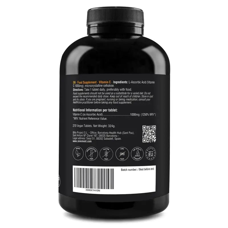 Zenement Vitamina C 1000 Mg, 270 compresse vegane