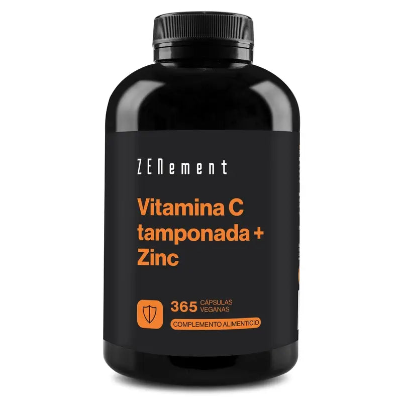 Zenement Vitamina C + Zinco tamponati, 365 capsule vegane