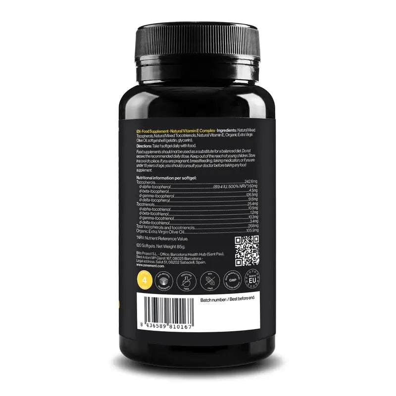 Zenement Vitamina E Complesso Naturale 120 capsule morbide