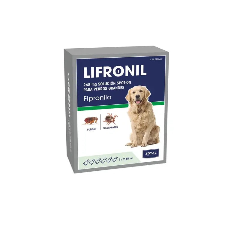 Zotal Lifronil Pipetta per cani di taglia media (20-40 kg) 6 x 268 milligrammi