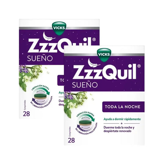 Zzzquil Melatonina, Valeriana e Vitamina B6, 2X28 Compresse