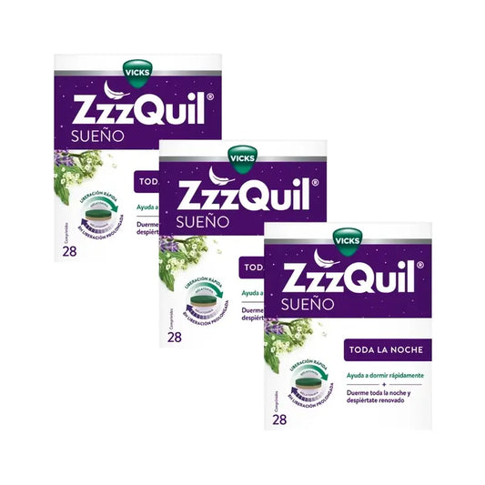 Zzzquil Melatonina, Valeriana e Vitamina B6, 3X28 Compresse