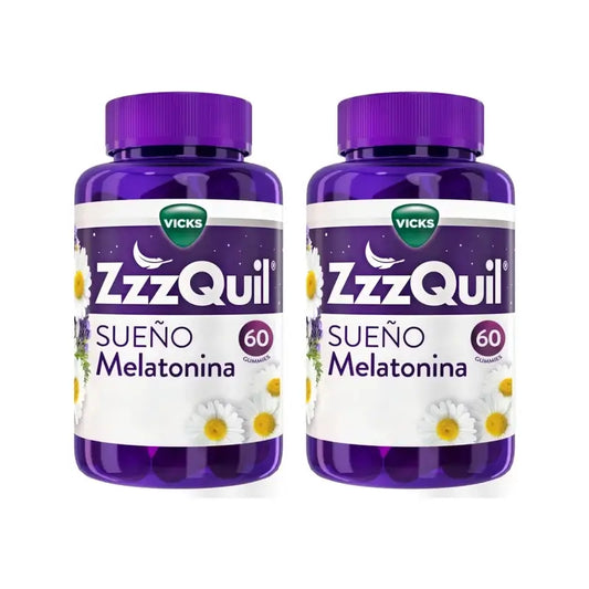 ZzzQuil Natura Melatonin, Confezione 2x60 Gommine