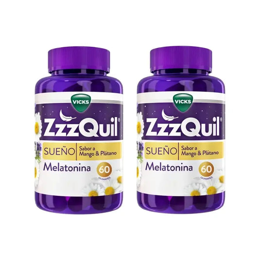 ZzzQuil Mango, Banana e Valeriana Confezione 2x60 Gomme