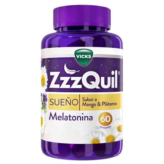 ZzzQuil Mango, Banana and Valerian, 60 Gummies