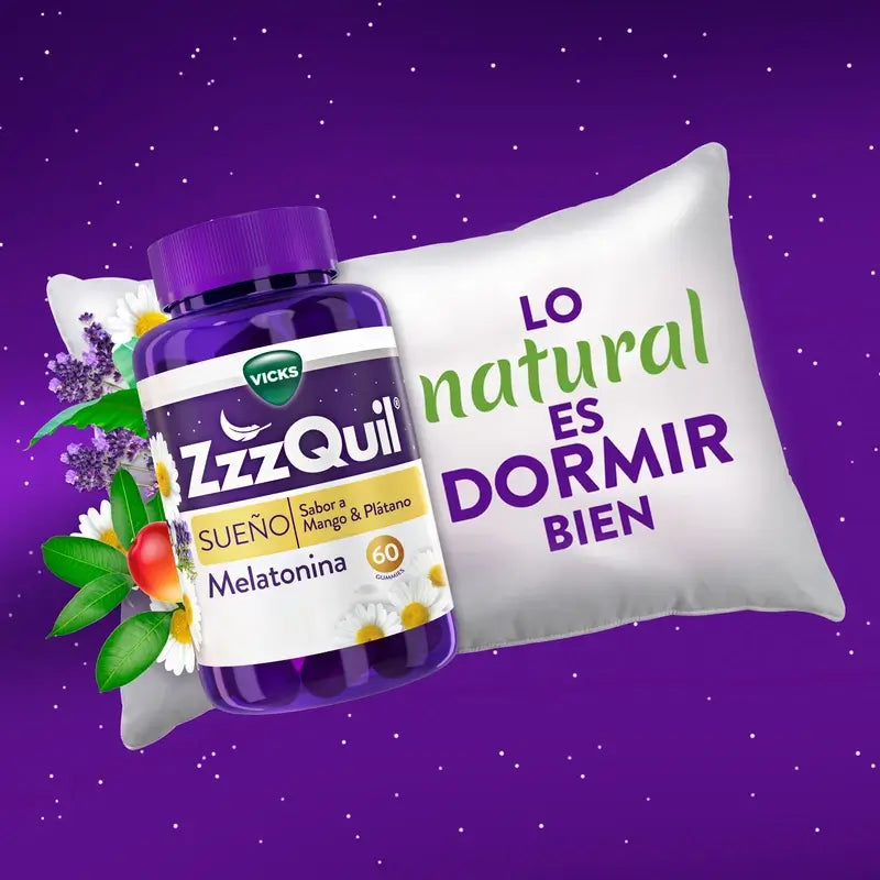 ZzzQuil Mango, Banana e Valeriana, 60 Gommine