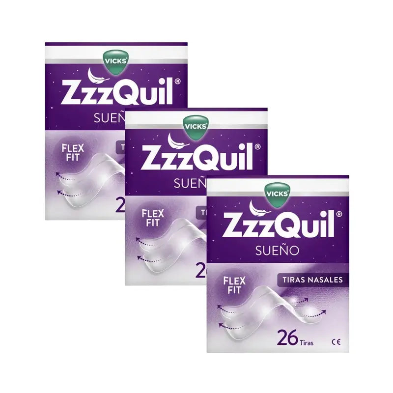 Zzzquil Sleep Strisce nasali, respira e dormi meglio, 3X26 strisce